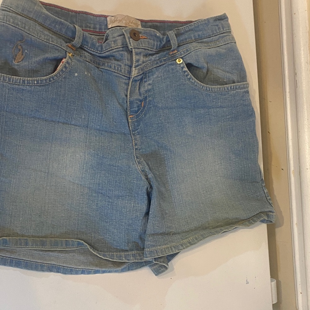 Baby Phat Light Blue Jean Shorts